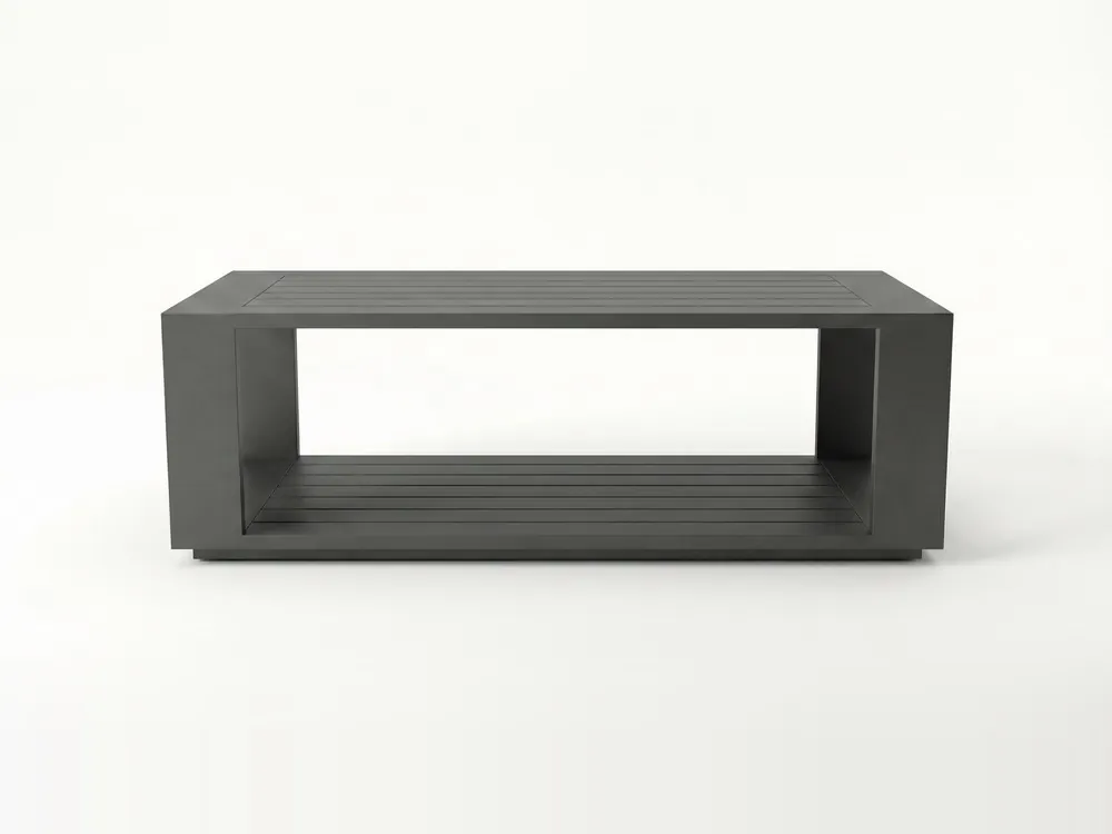 Mesa de centro Soreli em alumínio